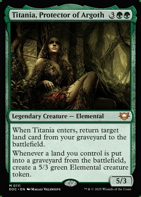 Titania, Protector of Argoth MTG - Edge of Eternities Commander #111 ...
