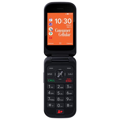 Consumer Cellular Iris, 8GB, Black - Flip Phone - Walmart.com