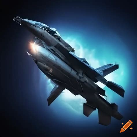 Engineering draft of a space attack aircraft