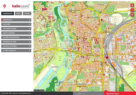 Funktionsweise Stadtplan: Halle (Saale) - Händelstadt