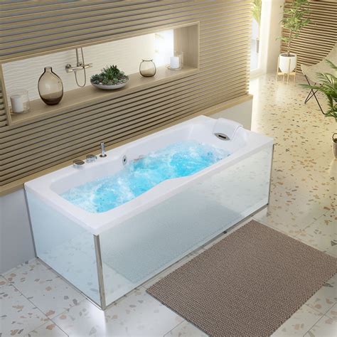 Baignoire balneo kineplus 170x75 cm, tête à droite | Leroy Merlin