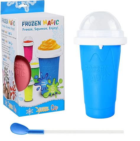DIY Magic Slushy Cup Maker, Quick Frozen, Squeeze Cup with Lids for All ...