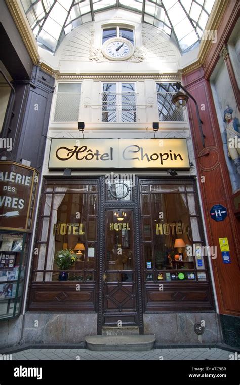 Hotel Chopin in the Passage Jouffrey, France, Paris Stock Photo - Alamy