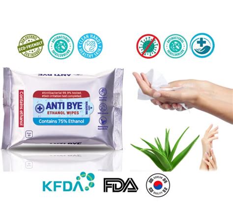 Korea Hand Sanitizer WET WIPE (75% Ethanol /20 Sheets) | tradekorea