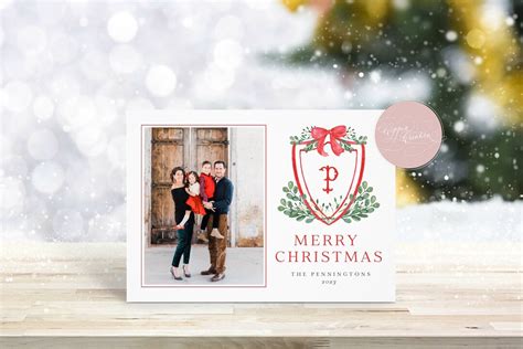 PRINTABLE Christmas Card With Photo, Holiday Card, Photo Card ...