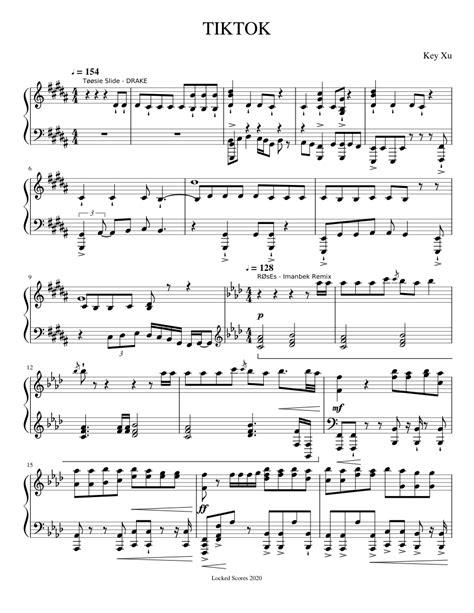 TIKTOK Sheet music for Piano (Solo) | Musescore.com
