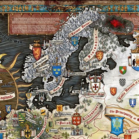 Карта Европы мира 