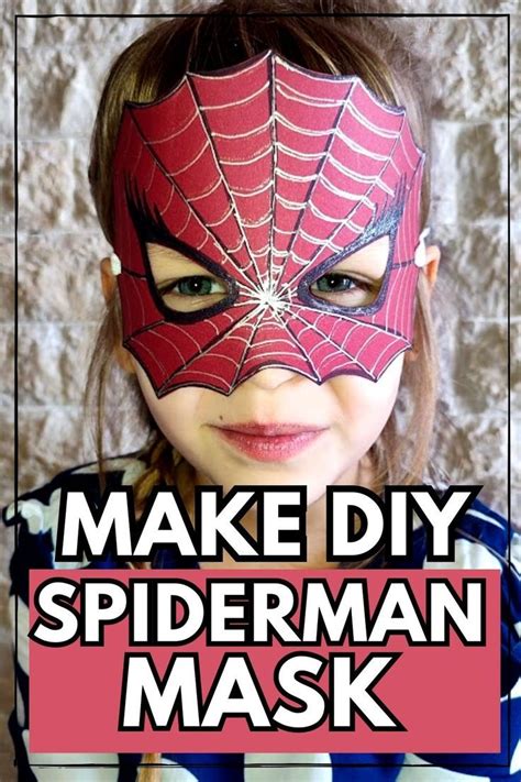 Make Spiderman Mask Template - DIY Superhero Mask in 2024 | Easy diy ...