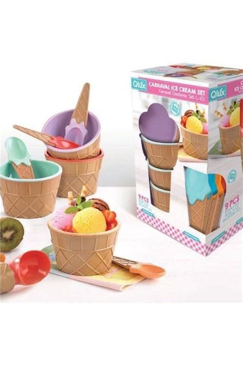 Centrepoint Qlux Carnaval Ice Cream Set Karnaval Dondurma Seti 9 Parça ...
