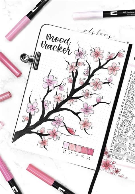 Mood tracker for bullet journal by ig@plslars | bullet journaling ...