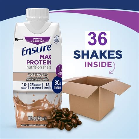 36 Packs Ensure Max Nutritional Shake 30g High Quality Protein ...