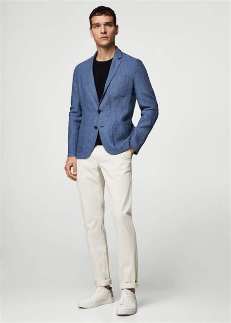 Blazers pour Homme | MANGO Man France | Moda para homens, Moda ...