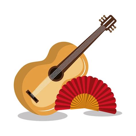 Drapeau Espagne Conception De La Musique | Vecteur Premium