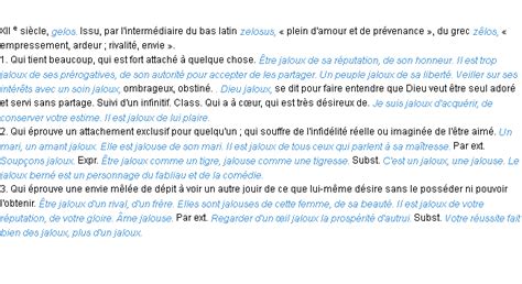 Jaloux : La définition
