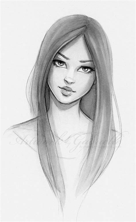 Girl Sketch Drawing High-Quality - Drawing Skill