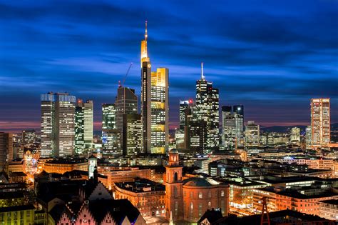 Frankfurter Skyline Foto & Bild | deutschland, europe, hessen Bilder ...
