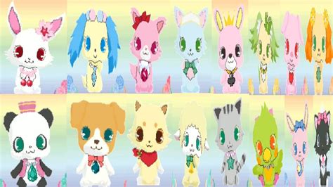 Jewelpet (All 18 jewelpets characters DS game)
