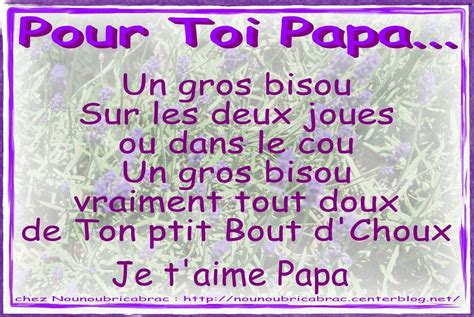 Un gros Bisou... petit poème pour les Papas - poême pour papa