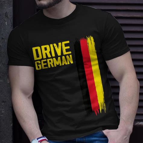 Drive German Cars Germany Flag Driving T-Shirt - Monsterry