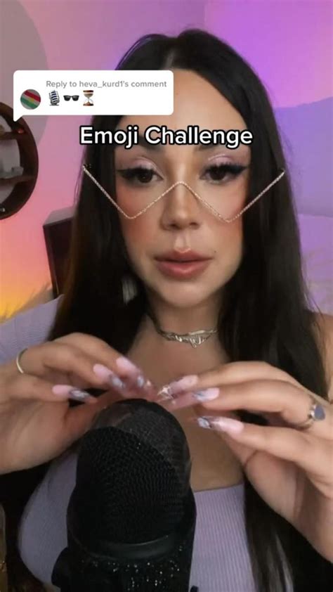 Asmr emoji challenge tingly taps | Emoji challenge, Asmr, Asmr video