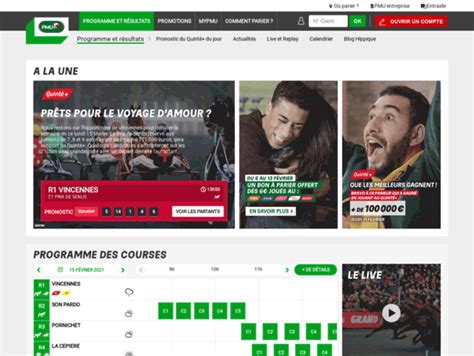 Bienvenue au info.pmu.fr page