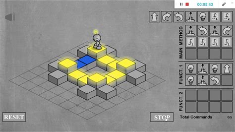 LightBot Level 1-12(All levels) walkthrough with answers/Procédure pas à pas de Lightbot niveau 1-12