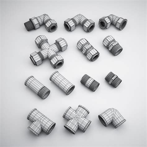 Pipe Fittings Collection 3D Model $68 - .max .fbx .obj - Free3D