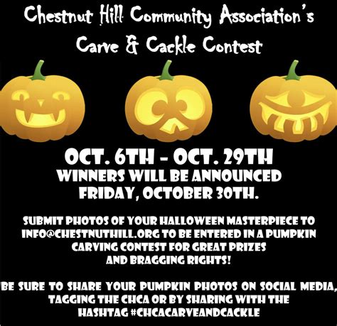 Pumpkin Carving Contest - Chestnut Hill Community Association