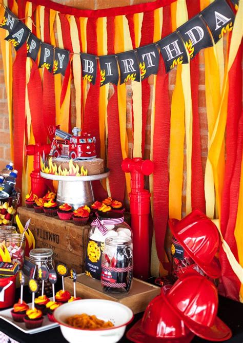 Fireman Birthday Bash - Pretty My Party