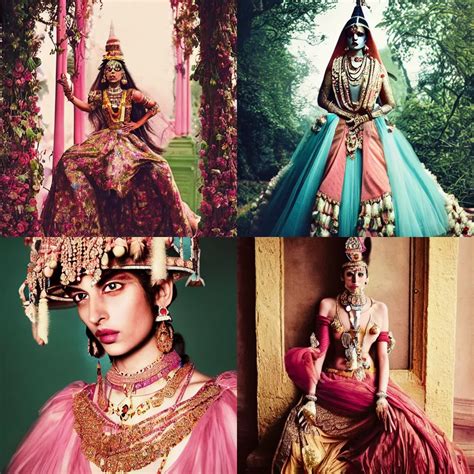 fashion photograph of an Indian princess, by Tim | Stable Diffusion ...