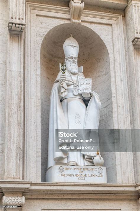 Statue Of St Gregory In Vaticans St Peters Basilica Inaguarated In 2005 ...
