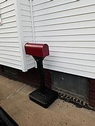 American Home Dig-Free Universal Mailbox Post for Standard Mailboxes - No Digging Needed Mailbox Post - Black