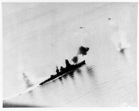 Japanese Battleship Nagato Firing, and Taking Fire | The Allied Race to ...