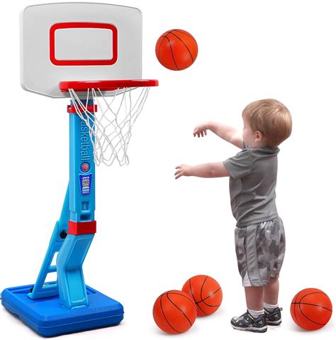 SUPER JOY Height Adjustable Basketball Hoop for Toddlers and Kids ...