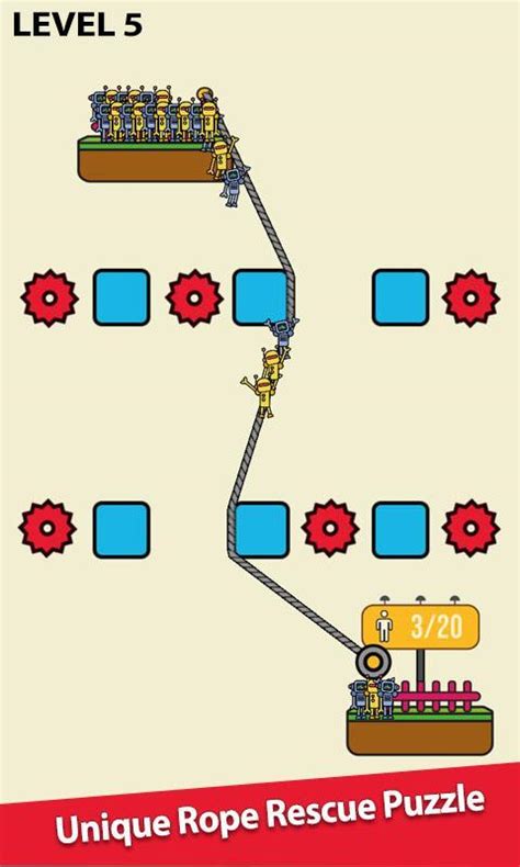 Rope Line Rolling! Rescue Physics Puzzle APK للاندرويد تنزيل