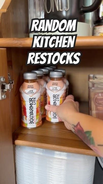 Kitchen Food Restocks #asmr #organization #refill #restock - YouTube