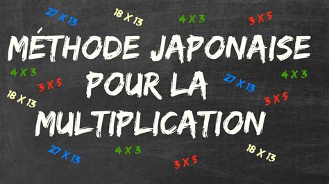 Multiplication | Méthode Japonaise [Astuce N°11]