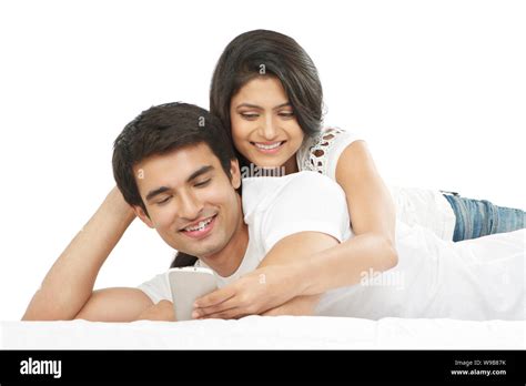 Man watching couple bedroom Cut Out Stock Images & Pictures - Alamy