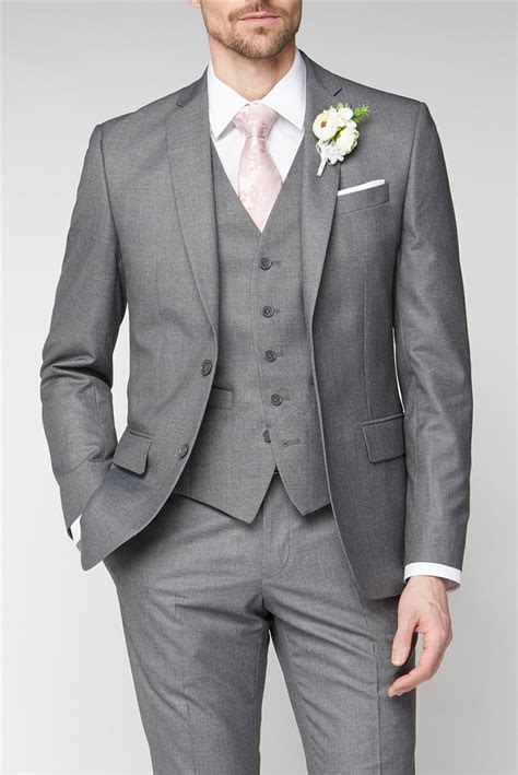 Occasions | Grey Regular Fit 3 Piece Men's Suit | Suit Direct