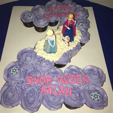 Frozen Number 2 cupcake cake | Cupcake cakes, Cake, Sweet tee