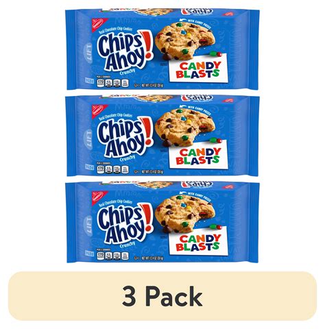 (3 pack) CHIPS AHOY! Candy Blasts Chocolate Chip Cookies, 12.4 oz ...