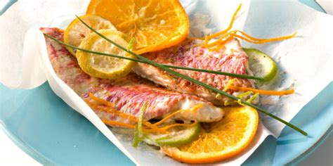 Papillote de rouget aux agrumes facile : découvrez les recettes de ...