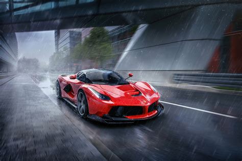 Ferrari LaFerrari 4K Ultra HD Supercar Speed in Motion Wallpaper