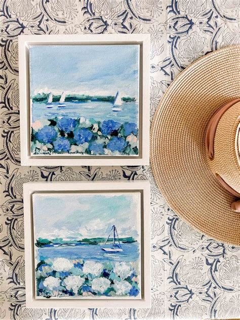 Coastal Blue and White Painting Release on Cailini Coastal! — Michelle ...