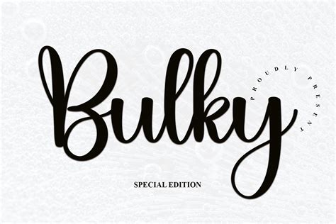 Bulky Font by FreshTypeINK · Creative Fabrica