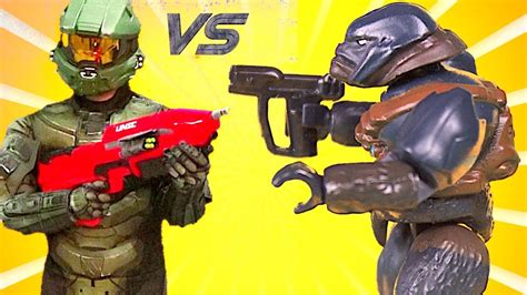 Nerf War: Master Chief vs The Aliens - WHO WILL WIN?