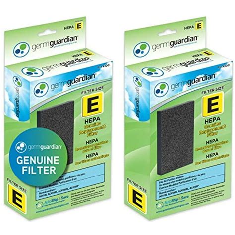 GermGuardian Air Purifier Replacement Filter E, HEPA Pure, for Models ...