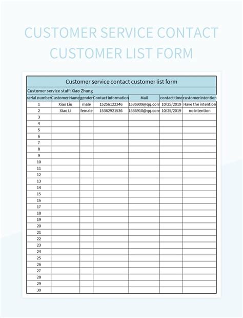 Free Contact List Templates For Google Sheets And Microsoft Excel ...
