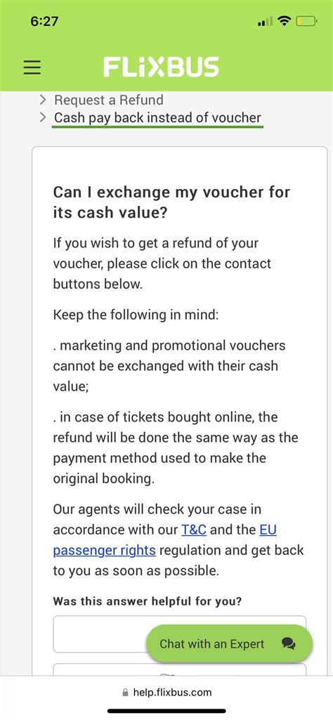 Cash value of refund : r/FlixBus