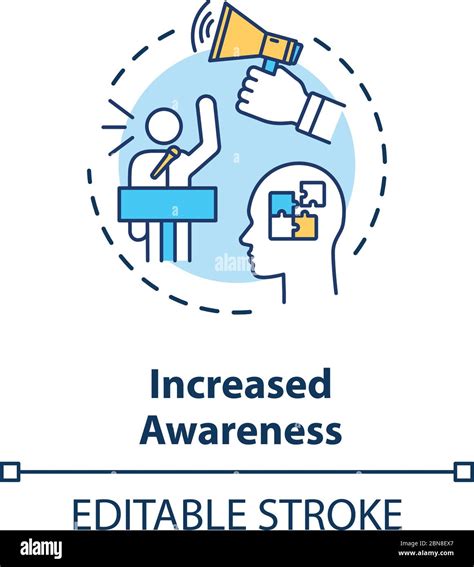 Increased awareness concept icon Stock Vector Image & Art - Alamy